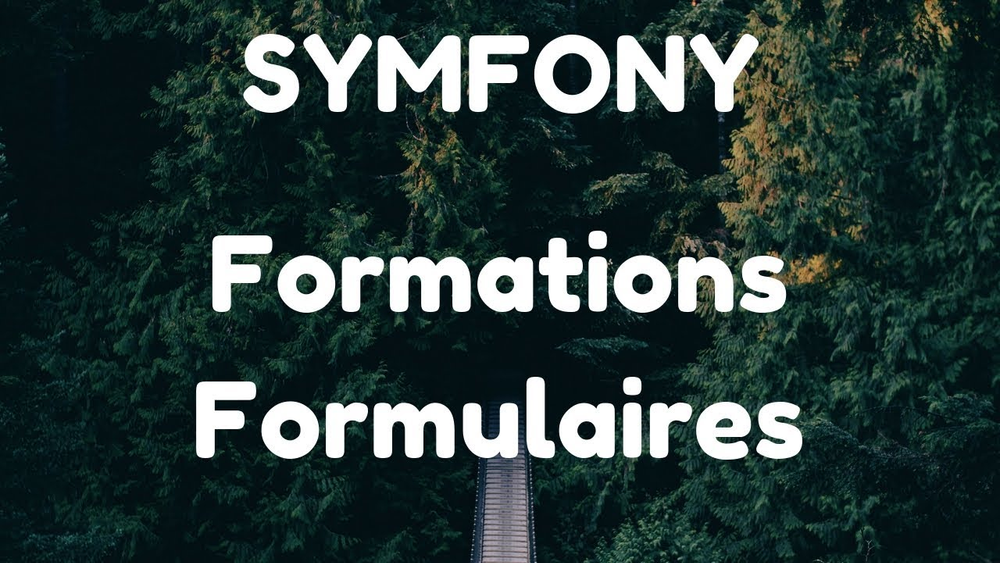 Formation formulaire Symfony